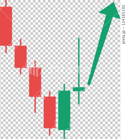 Candlestick setup for long position. Reversal pattern Candlestick setup for long position. Reversal pattern 124165192