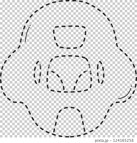 Dotted swim ring tracing. Dotted swim ring tracing. 124165258
