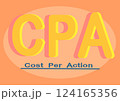 シンプルなCPAの文字のイラスト 124165356
