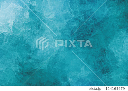 Bright turquoise marbled stone background design Aquamarine quartz mineral or cracked ice natural pattern texture Vivid blue green teal colors Abstract textured rough surface Backdrop illustration Bright turquoise marbled stone background design Aquamarine quartz mineral or cracked ice natural pattern texture Vivid blue green teal colors Abstract textured rough surface Backdrop illustration 124165479