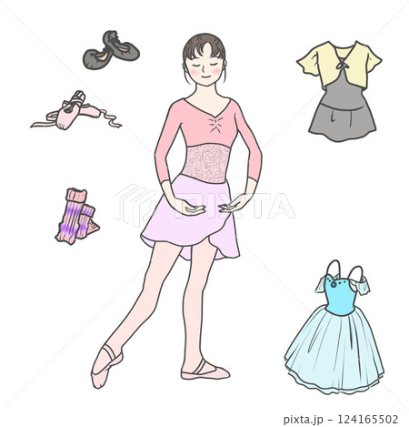 バレエを習う大人の女性 124165502