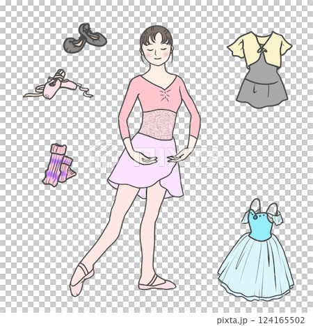 バレエを習う大人の女性 124165502