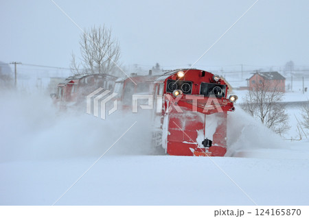宗谷本線 北比布-蘭留 JR北海道 DE15-2515(旭川) 常時排雪列車 ラッセル 宗谷本線 北比布-蘭留 JR北海道 DE15-2515(旭川) 常時排雪列車 ラッセル 124165870