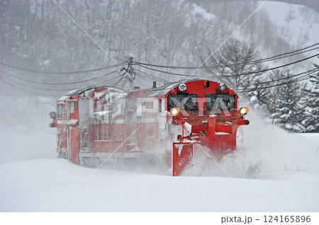 石北本線　伊香牛－愛別　JR北海道　DE15-2511（旭川）　常時排雪列車　ラッセル 124165896