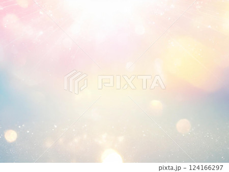 パステルカラーの光の背景素材 124166297