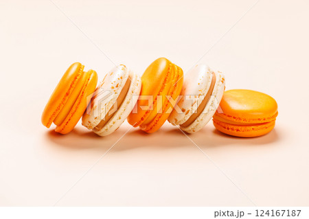 A delightful assortment of fresh macaroons A delightful assortment of fresh macaroons 124167187