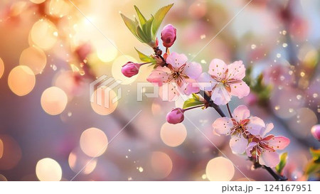 ピンクの花 ピンクの花 124167951