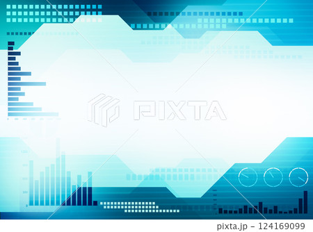 Abstract digital image technology interface banner concept witn charts and diagrams on place for text Abstract digital image technology interface banner concept witn charts and diagrams on place for text 124169099