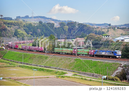 東海道本線　菊川－金谷　JR貨物　EF210-144（吹田） 124169283