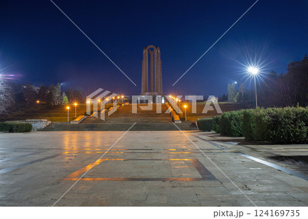 National Heroes Memorial in Carol Park. Bucharest, Romania. 124169735