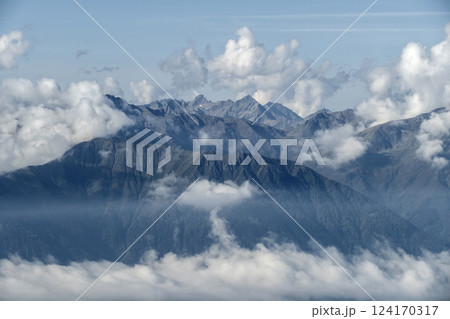 Ursprungssattel Nordlinger hut on Karwendel Hohenweg, Austria 124170317