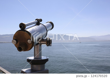 Panorama of Lake Constance, Lindau, Bavaria, Germany 124170320