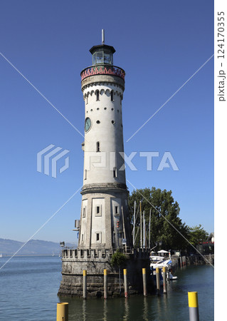 Port of Lindau on Lake Constance, Bavaria, Germany Port of Lindau on Lake Constance, Bavaria, Germany 124170355
