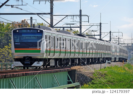 高崎線 岡部-本庄 JR東日本 E233系3000番台 L09編成(高崎) 高崎線 岡部-本庄 JR東日本 E233系3000番台 L09編成(高崎) 124170397