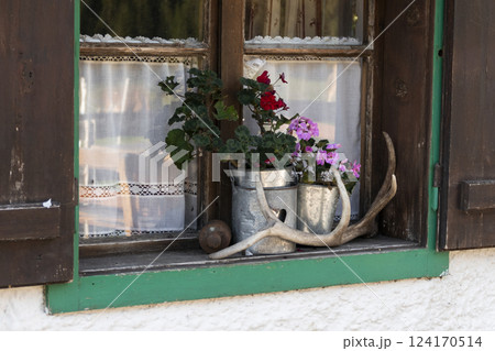 Moeslalm at Karwendel mountains on Karwendel Hohenweg, Austria 124170514