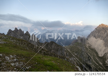 Ursprungssattel Nordlinger hut on Karwendel Hohenweg, Austria 124170534