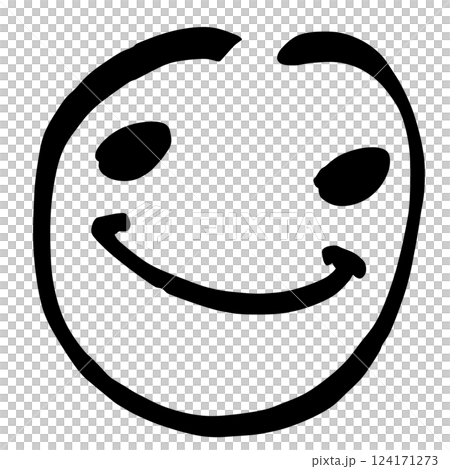 Handwritten smiley face 124171273