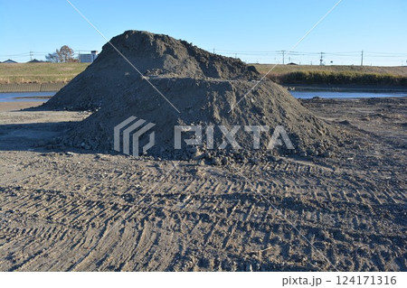 土木工事現場の風景 土木工事現場の風景 124171316