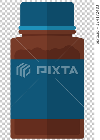 棕色瓶子 棕色瓶子 124172483