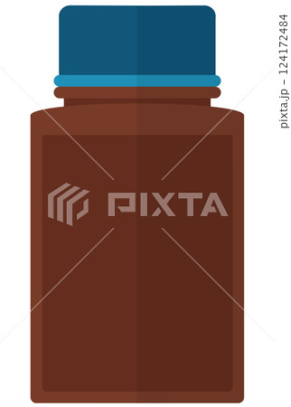 褐色の瓶 124172484