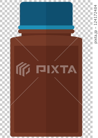 褐色の瓶 124172484