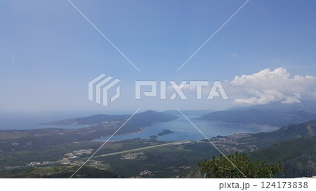 View to the Kotor bay from the top 124173838