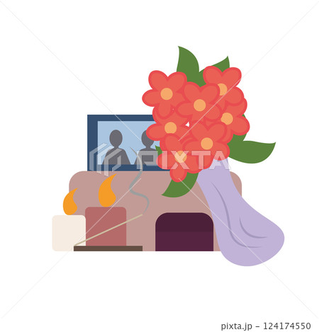 Isolated tumb mexican day death illustration 124174550
