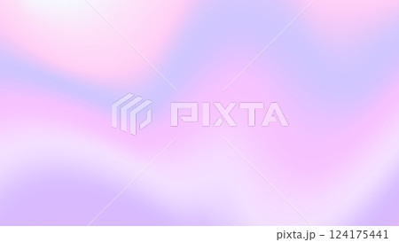 背景素材 ホログラム オーロラ セロファン 虹 チラシ・Web・動画背景素材16:9サイズ 紫色 124175441