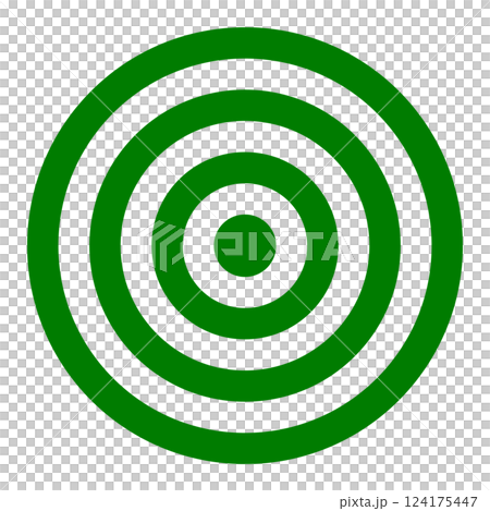 的あてのイメージイラスト 緑	 124175447
