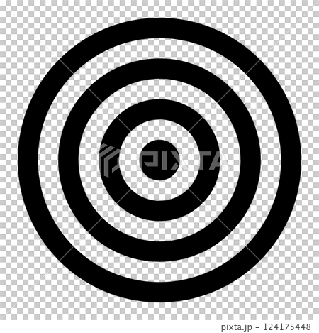 的あてのイメージイラスト 黒 124175448