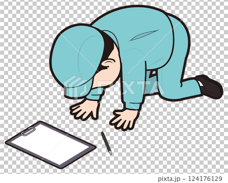 挫折する男性工場作業員 124176129