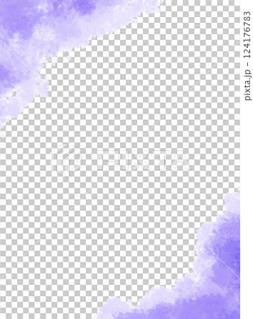 Watercolor texture banner background material Blue Winter image Vertical 124176783