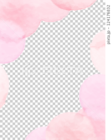 水彩紋理橫幅背景材質粉紅色春天影像垂直 124176832