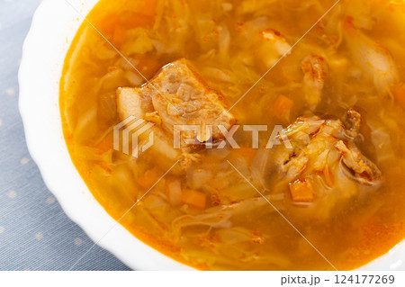 Sour cabbage soup Sour cabbage soup 124177269