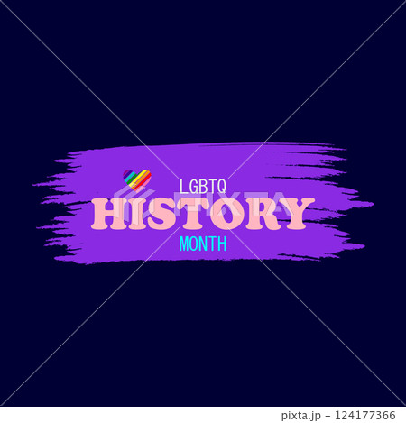 LGBTQ History Month Celebration Vector Design 124177366