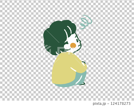 Children in trouble - 4 colors 124178273