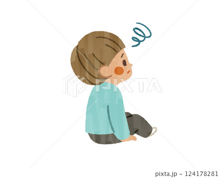 困っている子ども-ガッシュ 困っている子ども-ガッシュ 124178281