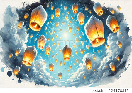 台湾・ランタン飛ばしイメージ 124178815