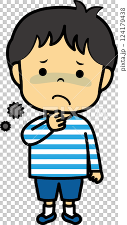 Boy with sore throat 124179438