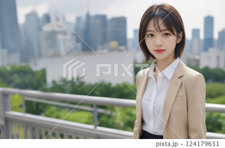都会で働く女性 124179631