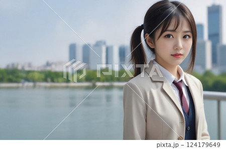 都会で働く女性 124179649