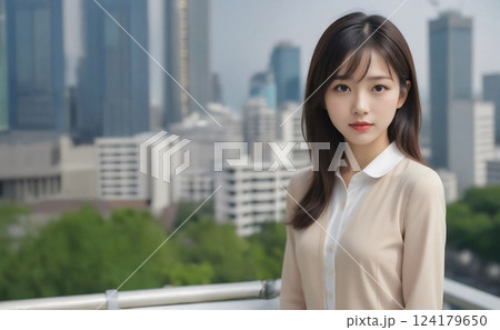 都会で働く女性 124179650