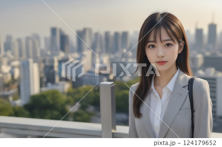 都会で働く女性 124179652