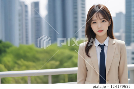 都会で働く女性 124179655