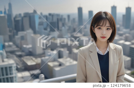 都会で働く女性 124179658