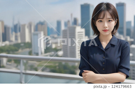 都会で働く女性 124179663