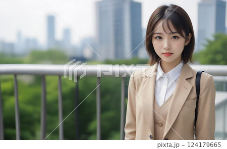 都会で働く女性 124179665