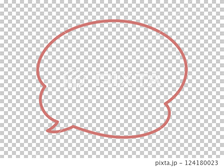 Simple fluffy speech bubble 124180023