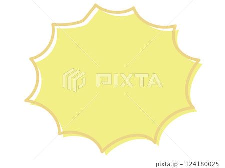 ポップなギザギザのふきだし ポップなギザギザのふきだし 124180025