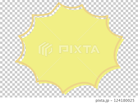 Pop jagged speech bubble Pop jagged speech bubble 124180025